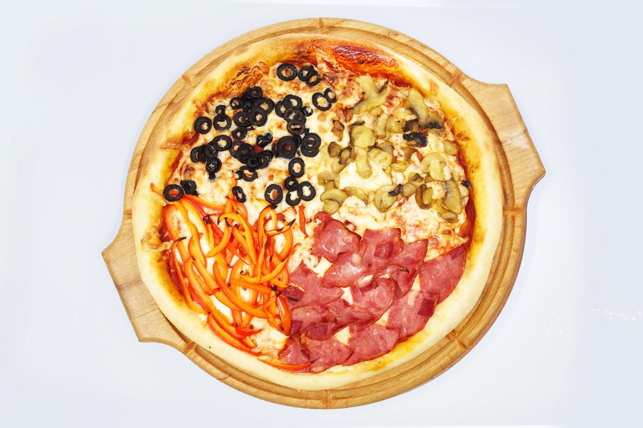 Фото блюда Пицца 4-е сезона