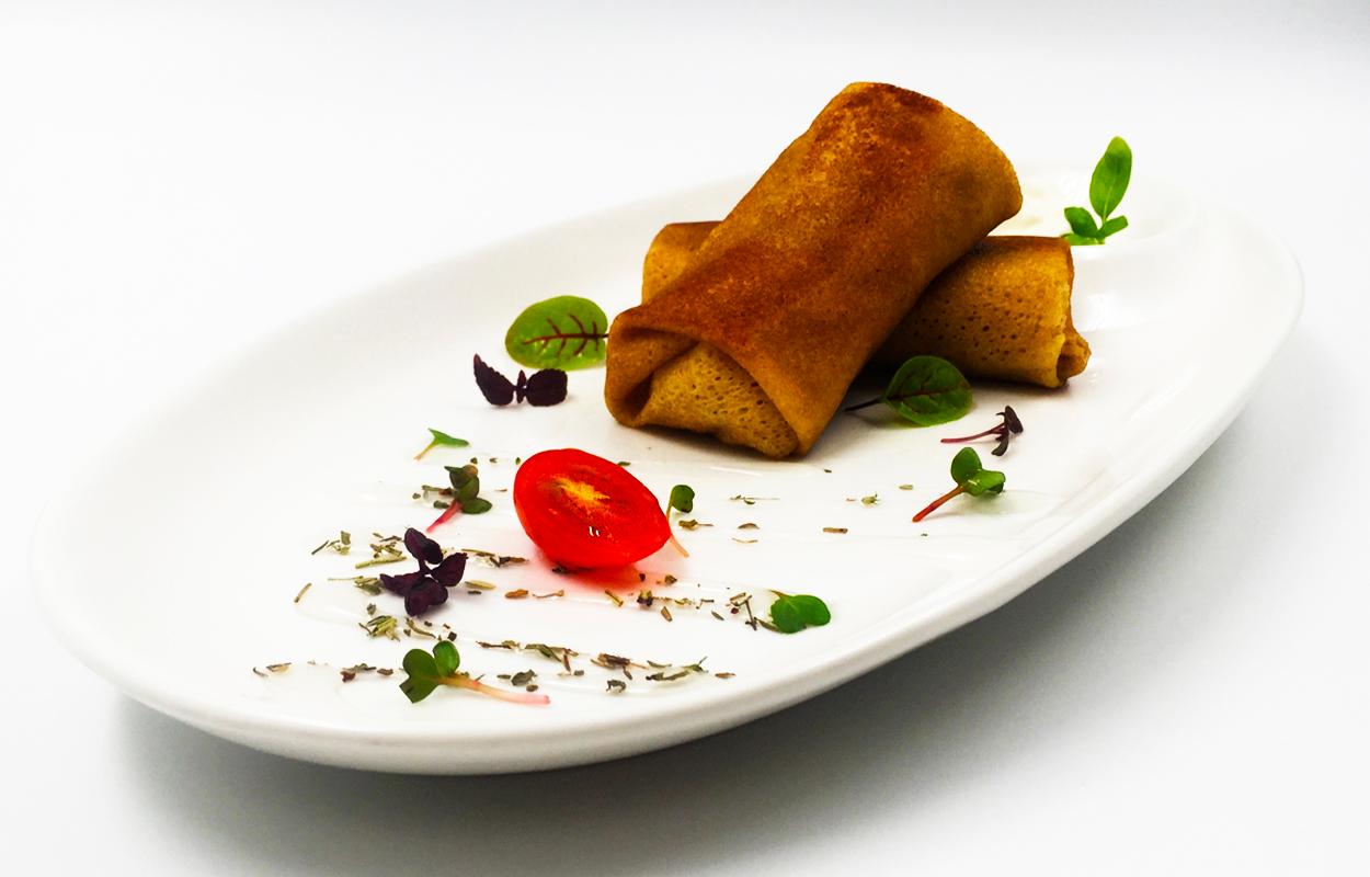 Фото блюда Блины с мясной начинкой